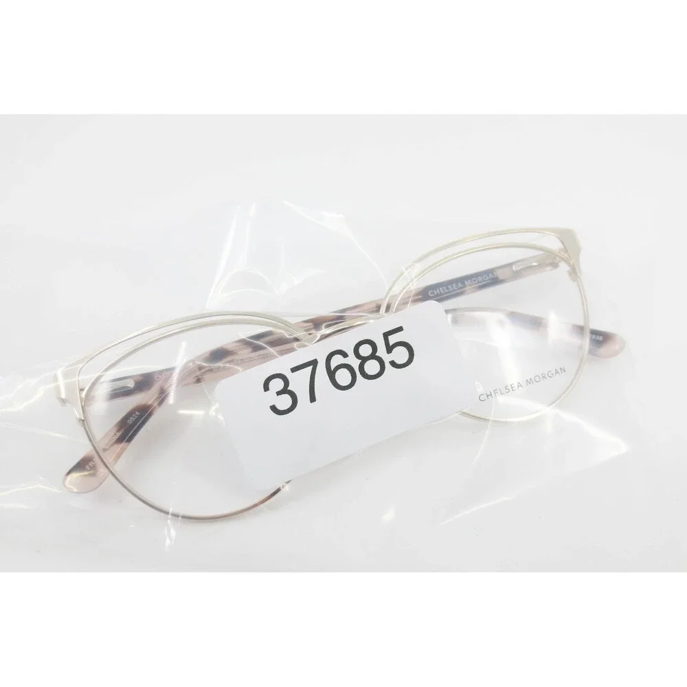 Chelsea Morgan CM 202415 Gold Tortoise Cat Eye Eyeglass Frames 53-18-140 Womens